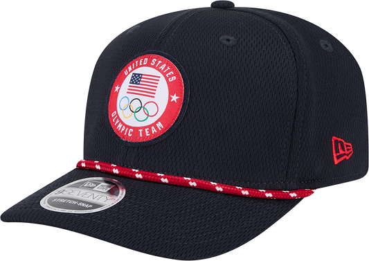 Team USA Olympics Navy Rope New Era 9SEVENTY Stretch Snap Adjustable Hat - Pro Jersey Sports