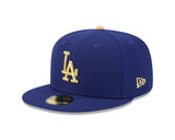 Los Angeles Dodgers New Era Royal Blue MLB Gold Champions 59FIFTY Hat - Pro Jersey Sports