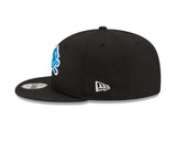 Detroit Lions New Era Black Primary Logo Basic 9FIFTY Adjustable Hat - Pro Jersey Sports