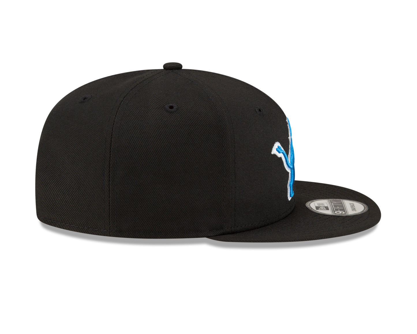 Detroit Lions New Era Black Primary Logo Basic 9FIFTY Adjustable Hat