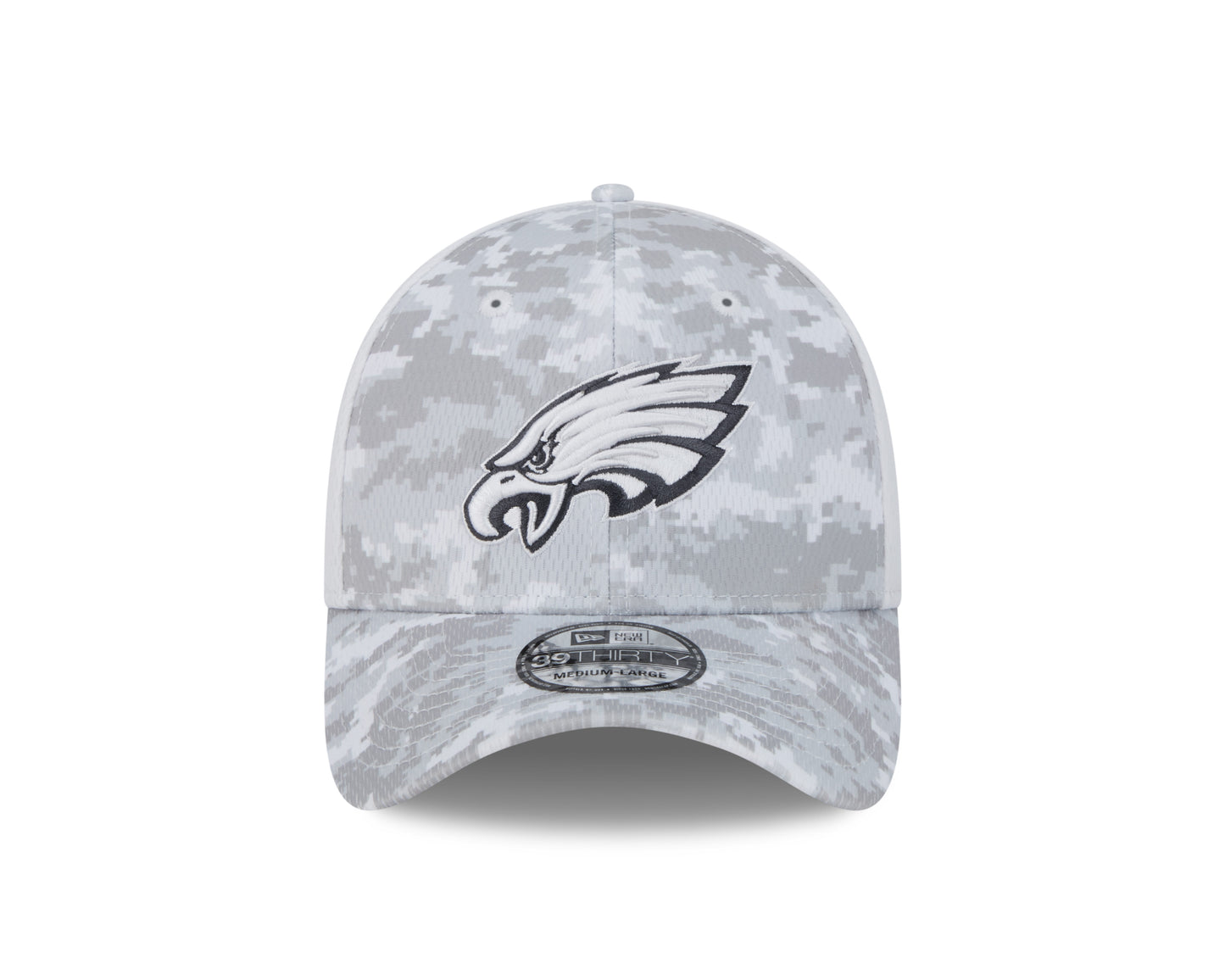 Philadelphia Eagles New Era Arctic Camo/White 2024 Salute to Service 39THIRTY Flex Hat