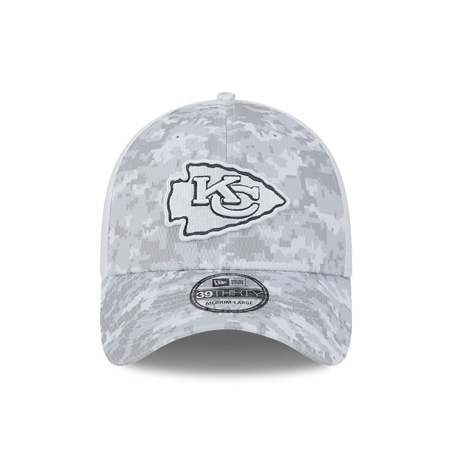 Kansas City Chiefs New Era Arctic Camo/White 2024 Salute to Service 39THIRTY Flex Hat