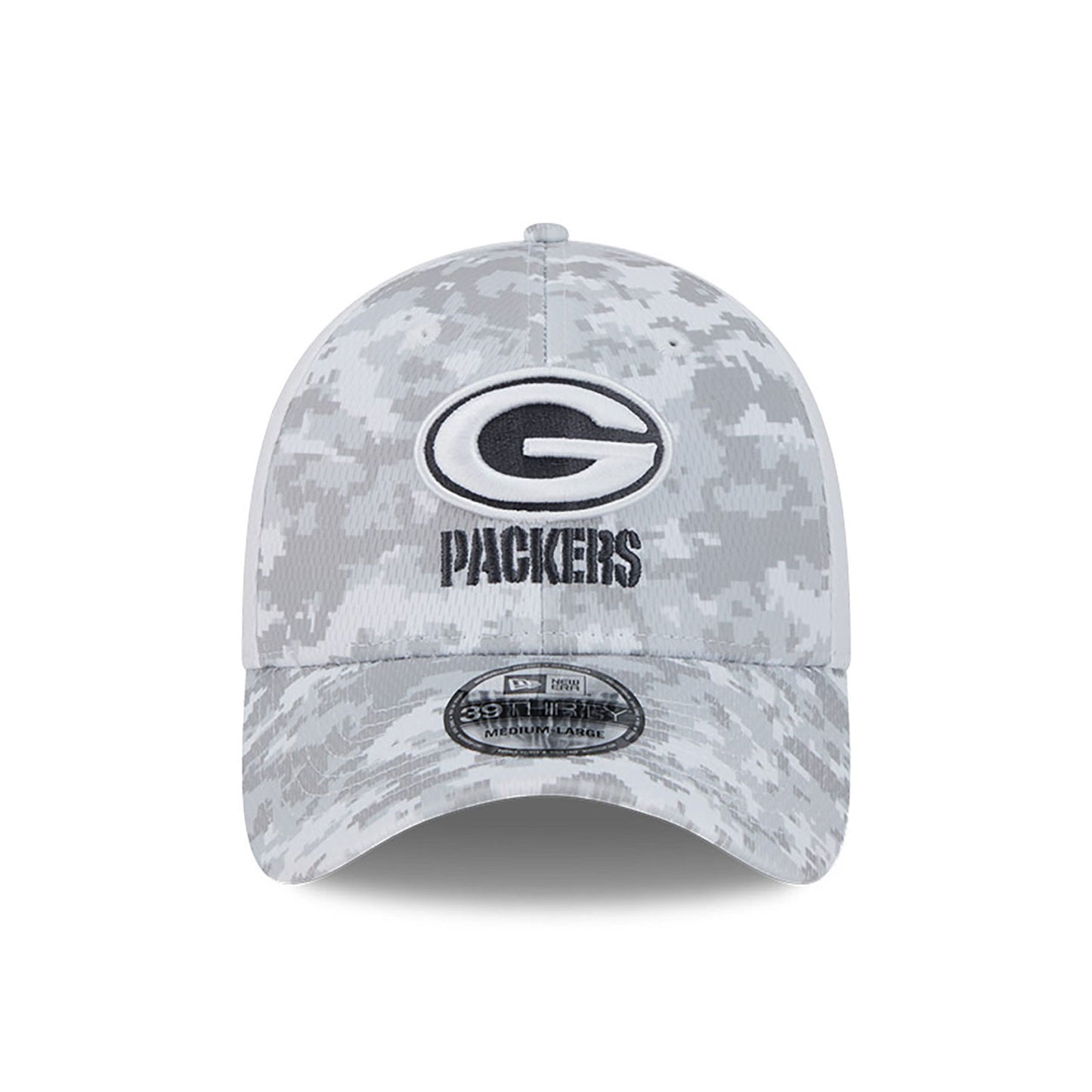 Green Bay Packers New Era Arctic Camo/White 2024 Salute to Service 39THIRTY Flex Hat