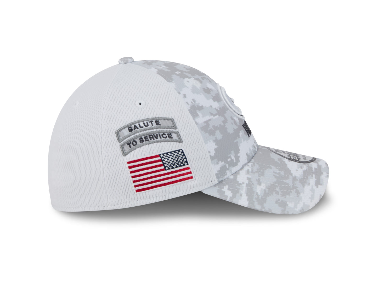 Green Bay Packers New Era Arctic Camo/White 2024 Salute to Service 39THIRTY Flex Hat