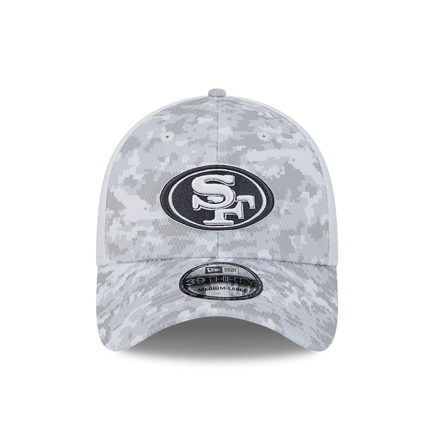 San Francisco 49ers New Era Arctic Camo/White 2024 Salute to Service 39THIRTY Flex Hat