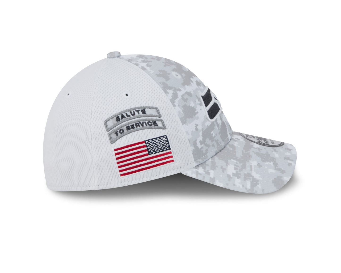 Seattle Seahawks New Era Arctic Camo/White 2024 Salute to Service 39THIRTY Flex Hat