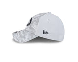 Men's San Francisco 49ers New Era White Arctic Camo 2024 NFL Salute To Service 9FORTY Adjustable Hat - Pro Jersey Sports