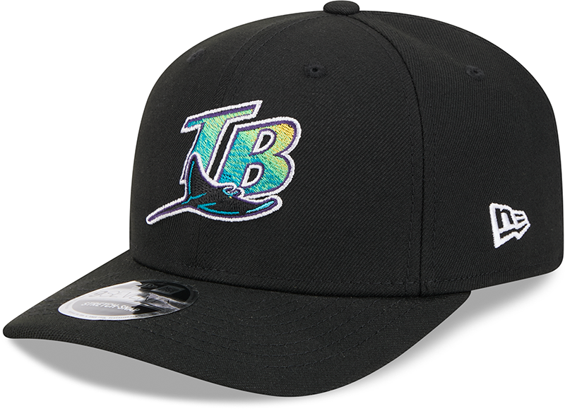 Tampa Bay Rays Cooperstown New Era Black 9SEVENTY Adjustable Hat - Pro Jersey Sports