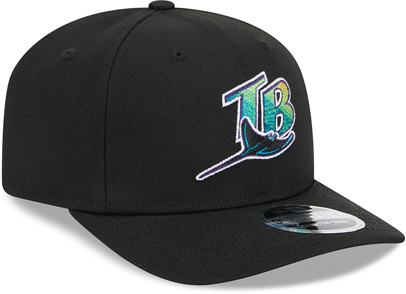 Tampa Bay Rays Cooperstown New Era Black 9SEVENTY Adjustable Hat - Pro Jersey Sports