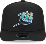 Tampa Bay Rays Cooperstown New Era Black 9SEVENTY Adjustable Hat - Pro Jersey Sports