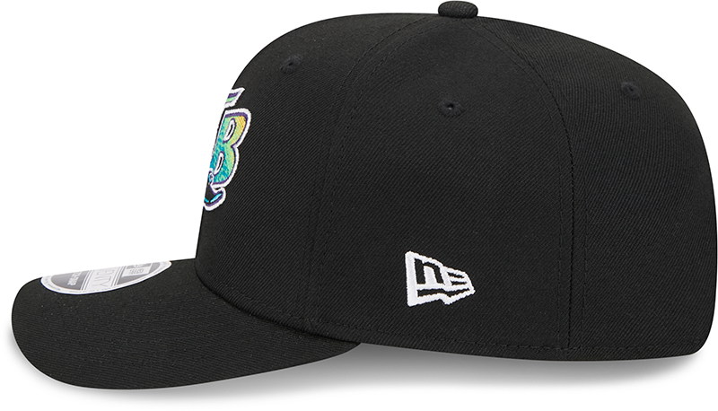 Tampa Bay Rays Cooperstown New Era Black 9SEVENTY Adjustable Hat - Pro Jersey Sports