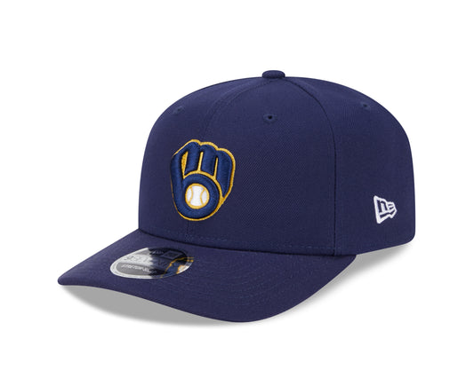 Milwaukee Brewers New Era Home Navy 9SEVENTY Adjustable Hat