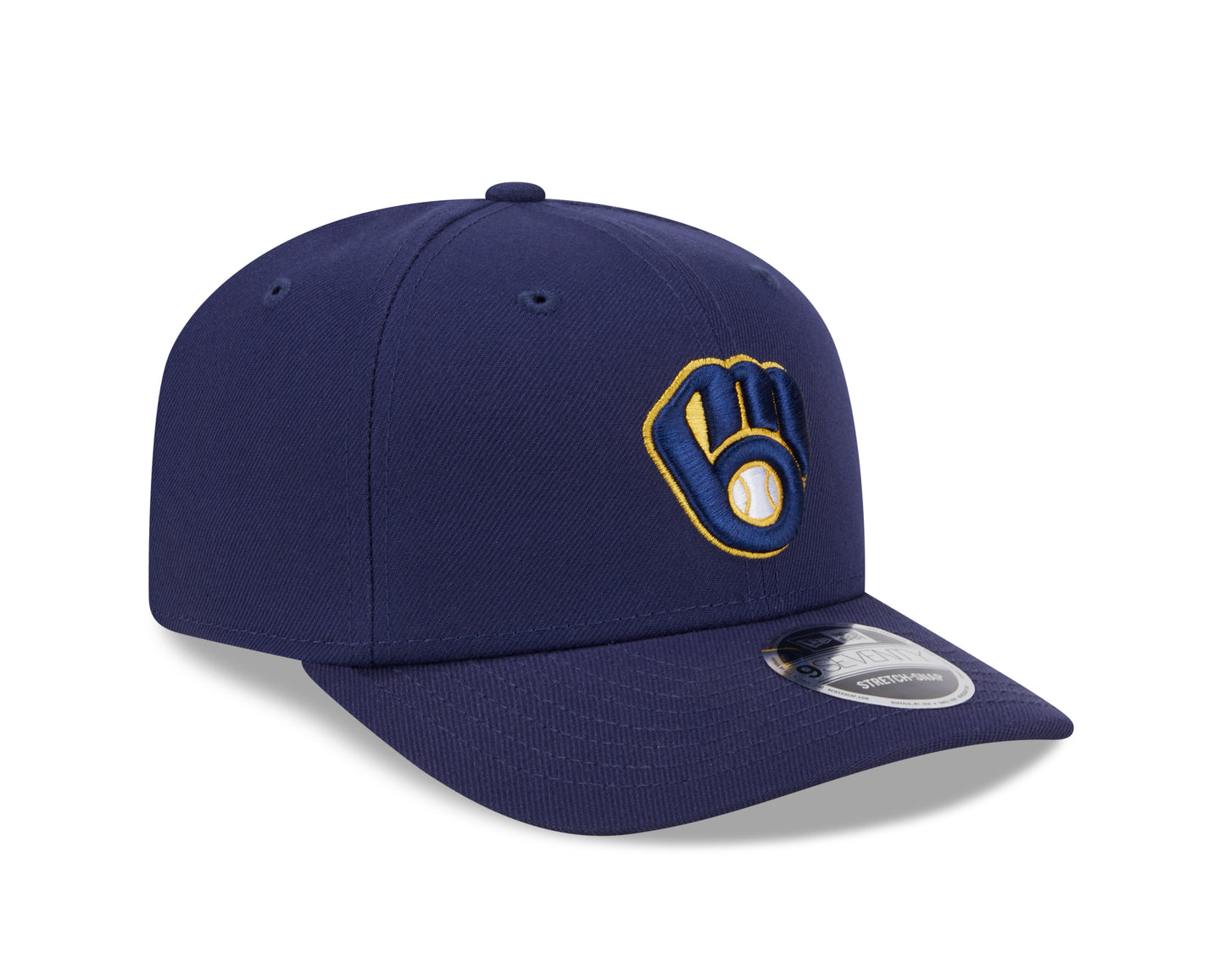 Milwaukee Brewers New Era Home Navy 9SEVENTY Adjustable Hat