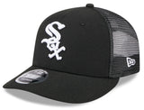 Chicago White Sox New Era Black Trucker Low Profile 9FIFTY Snapback Adjustable Hat - Pro Jersey Sports