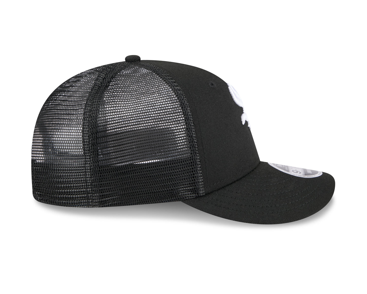 Chicago White Sox New Era Black Trucker Low Profile 9FIFTY Snapback Adjustable Hat
