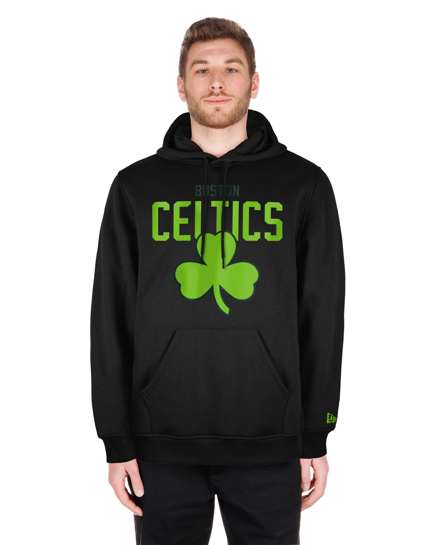 Men's Boston Celtics New Era Black City Edition Pullover Hoodie