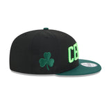 Boston Celtics New Era 2024 City Edition Black/Green 9FIFTY Adjustable Hat - Pro Jersey Sports