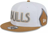 Chicago Bulls New Era 2024 City Edition White/Walnut 9FIFTY Adjustable Hat - Pro Jersey Sports