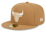 Chicago Bulls New Era 2024 City Edition Official Alternate Wheat 59FIFTY Fitted Hat - Pro Jersey Sports