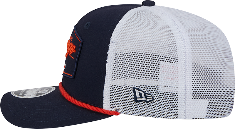 Chicago Bears New Era Navy/White Trucker Patch Secondary 9SEVENTY Trucker Hat