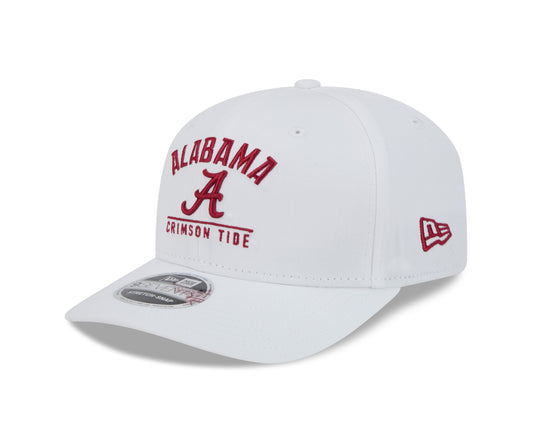 Alabama Crimson Tide New Era Team White 9SEVENTY Adjustable Hat