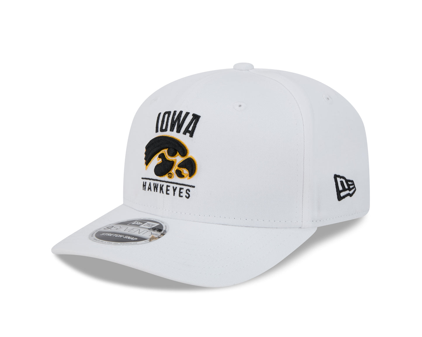 Iowa Hawkeyes New Era Team White 9SEVENTY Adjustable Hat