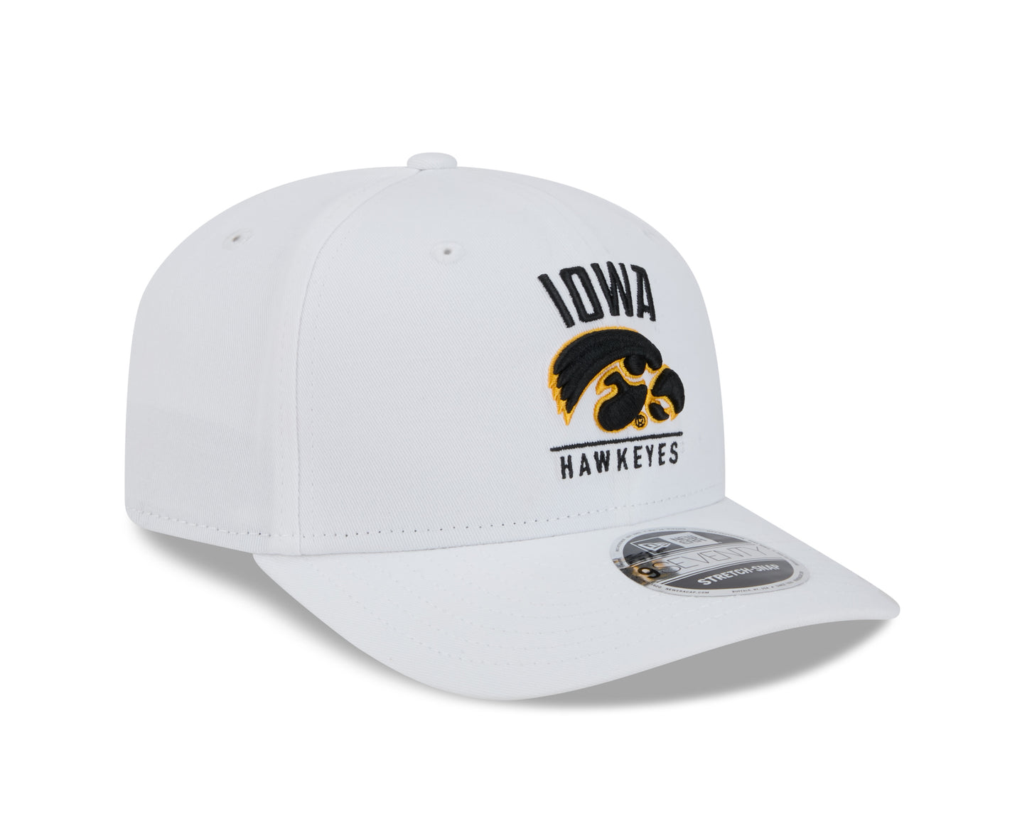 Iowa Hawkeyes New Era Team White 9SEVENTY Adjustable Hat