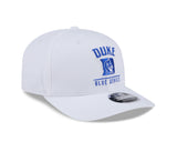 Duke Blue Devils New Era Team White 9SEVENTY Adjustable Hat - Pro Jersey Sports