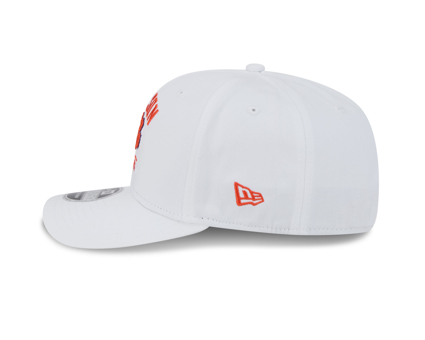 Clemson Tigers New Era Team White 9SEVENTY Adjustable Hat