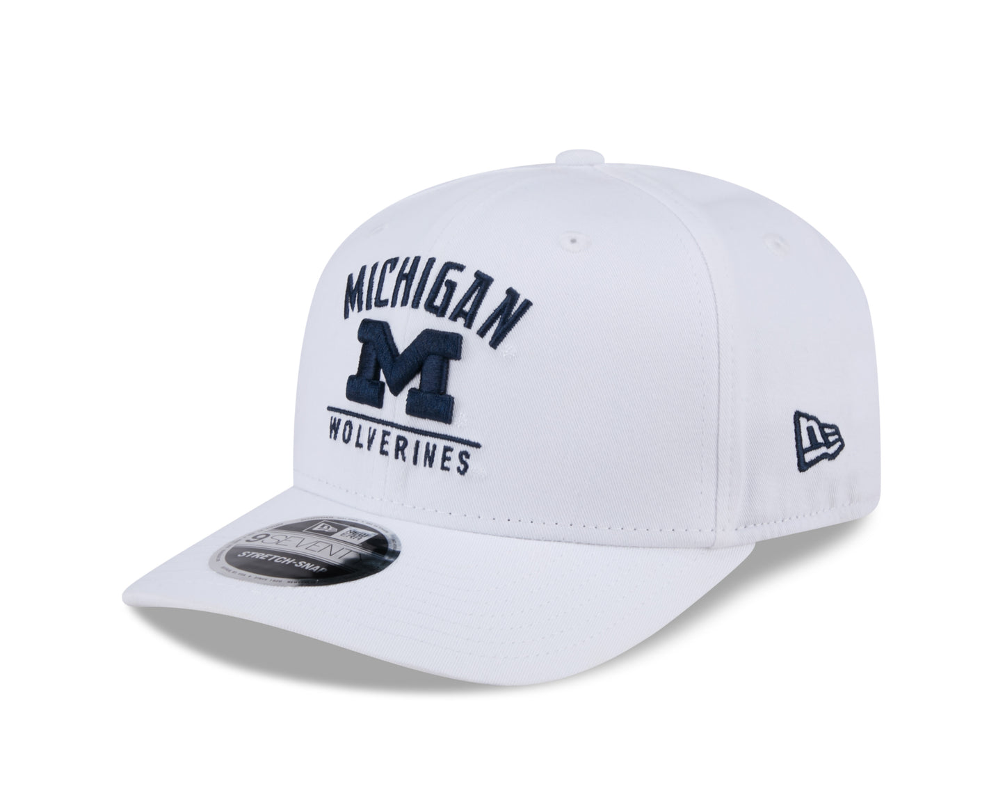 Michigan Wolverines New Era Team White 9SEVENTY Adjustable Hat