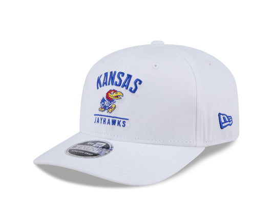 Kansas Jayhawks New Era Team White 9SEVENTY Adjustable Hat