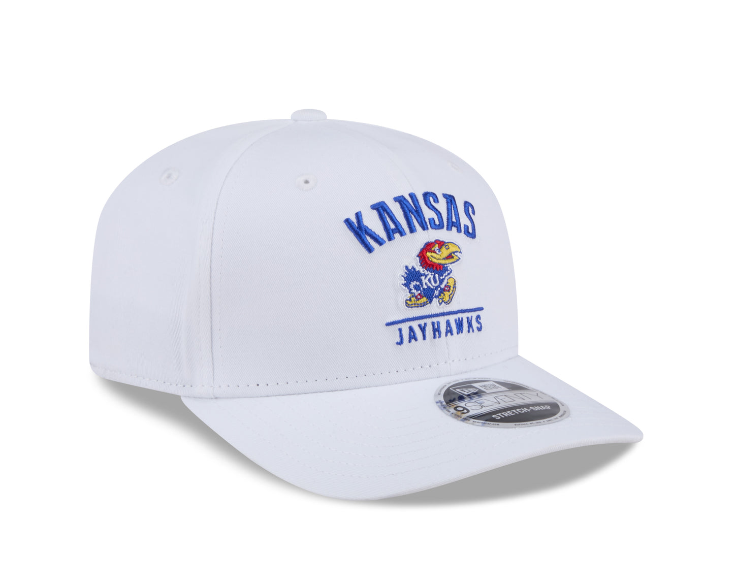 Kansas Jayhawks New Era Team White 9SEVENTY Adjustable Hat