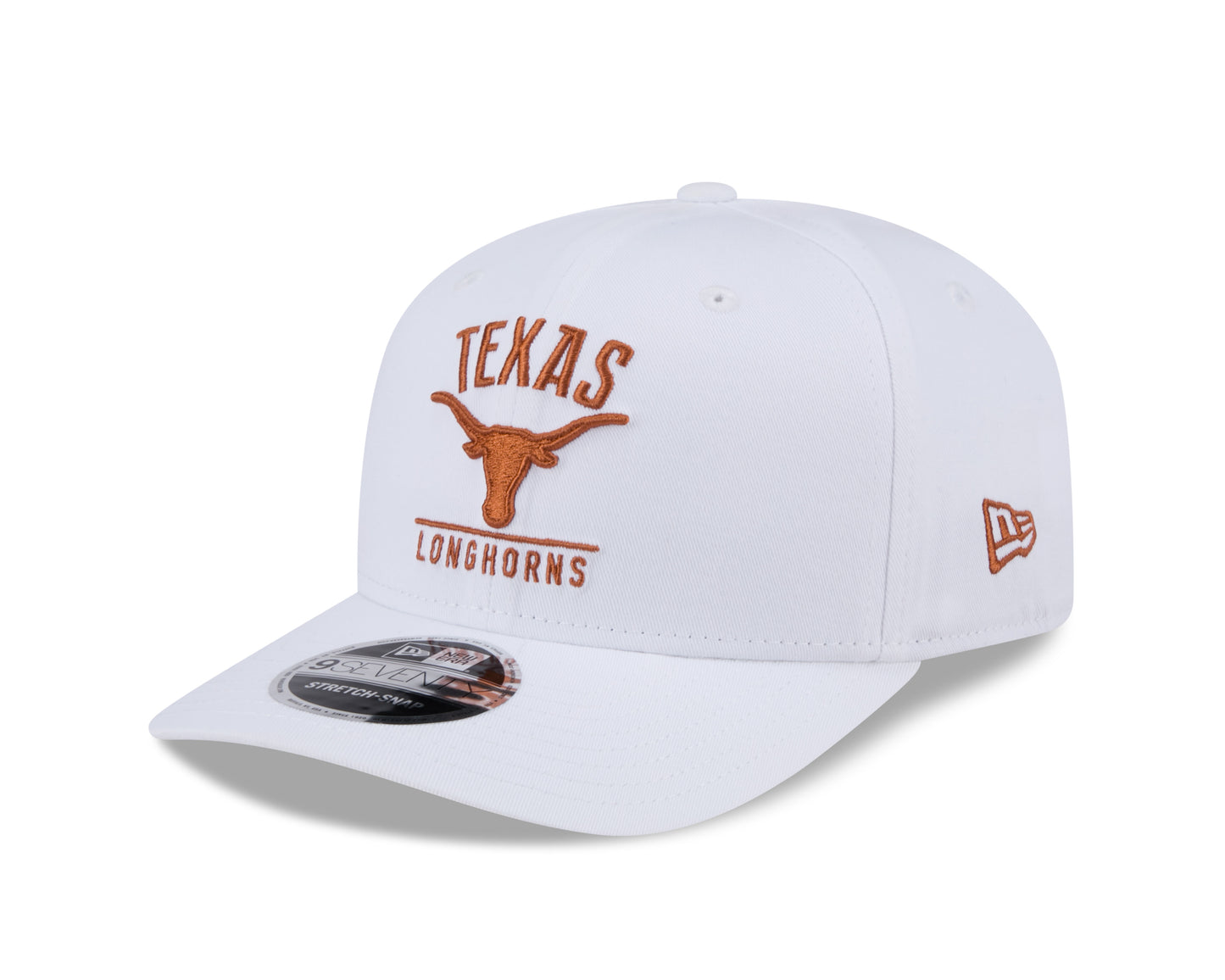 Texas Longhorns New Era Team White 9SEVENTY Adjustable Hat