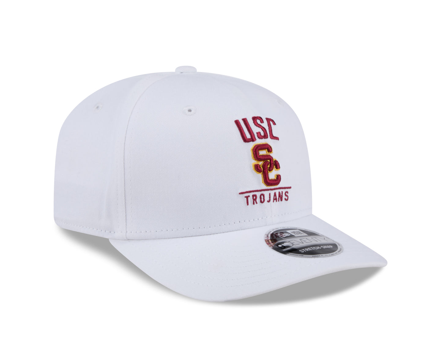 USC Trojans New Era Team White 9SEVENTY Adjustable Hat