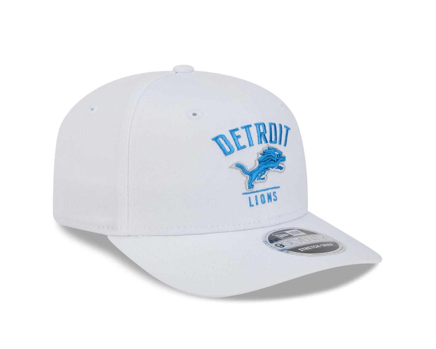 Men's Detroit Lions New Era White Cotton Team 9SEVENTY Adjustable Hat