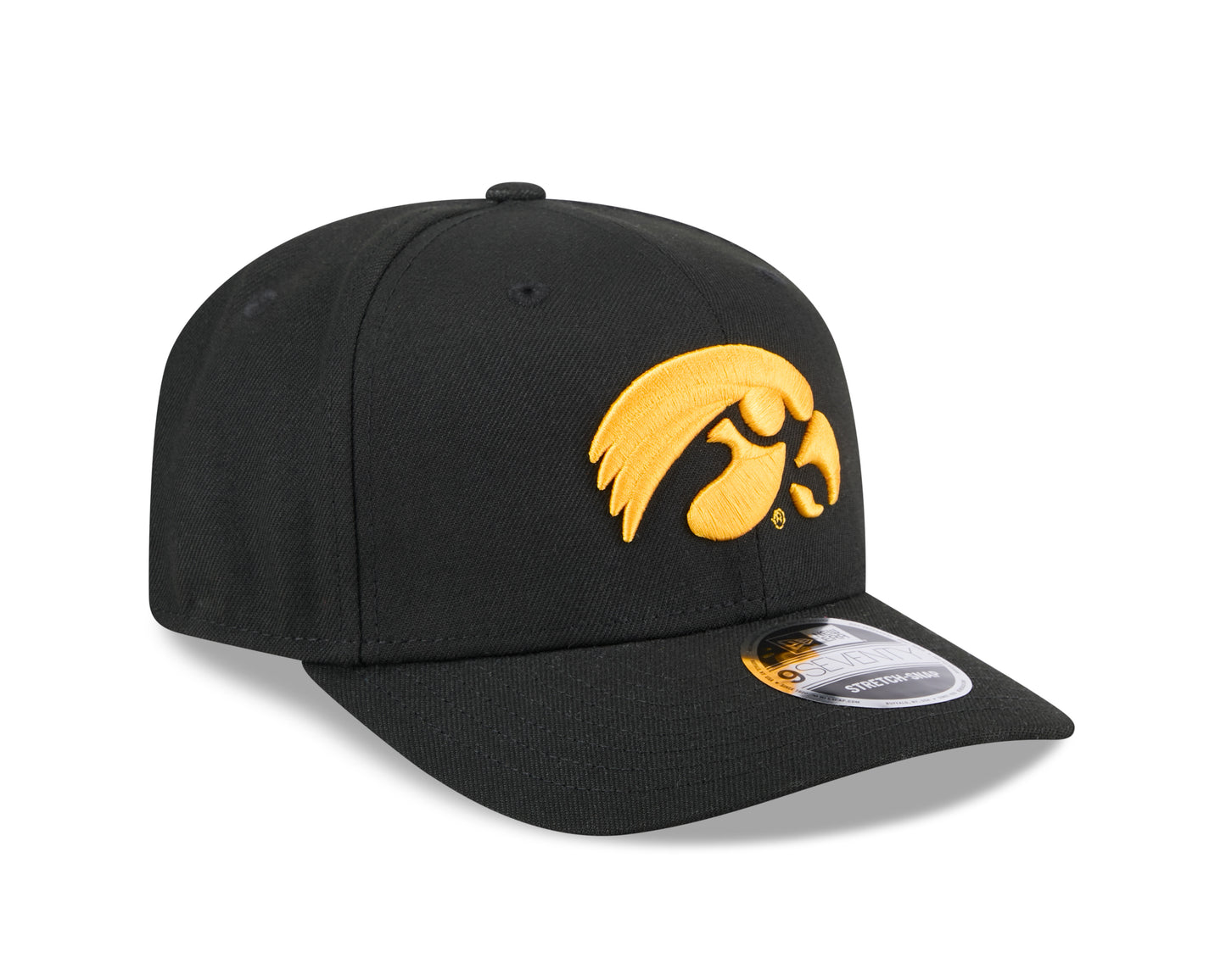 Iowa Hawkeyes New Era Black 9SEVENTY Adjustable Hat