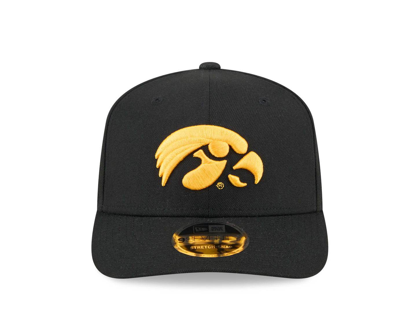 Iowa Hawkeyes New Era Black 9SEVENTY Adjustable Hat