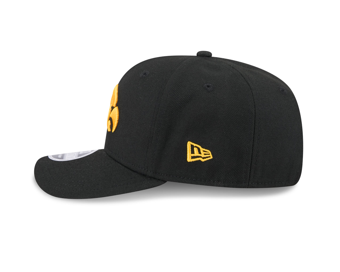 Iowa Hawkeyes New Era Black 9SEVENTY Adjustable Hat