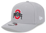 Ohio State Buckeyes New Era Gray 9SEVENTY Adjustable Hat - Pro Jersey Sports