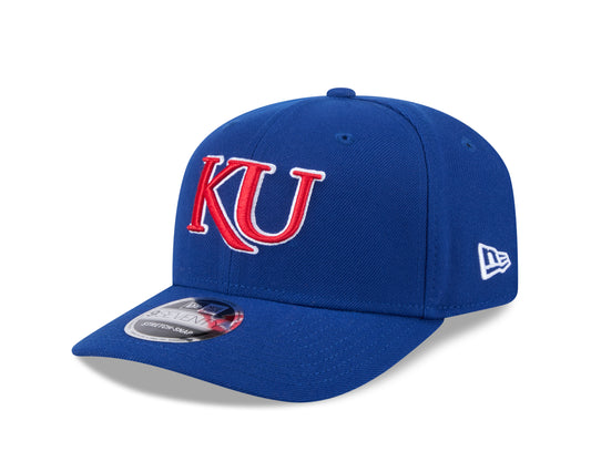 Kansas Jayhawks New Era Blue 9SEVENTY Adjustable Hat