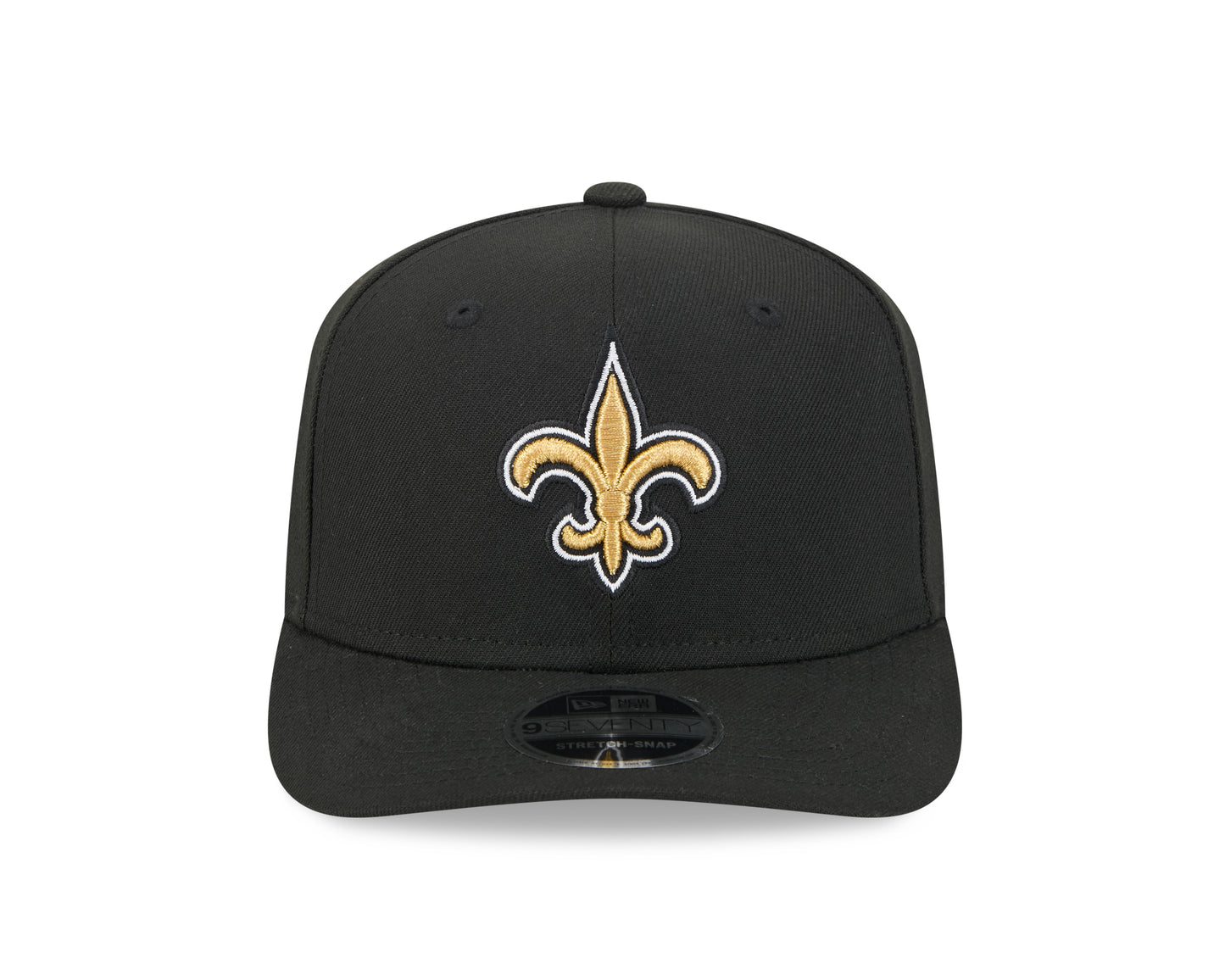 New Orleans Saints New Era Black 9SEVENTY Adjustable Hat