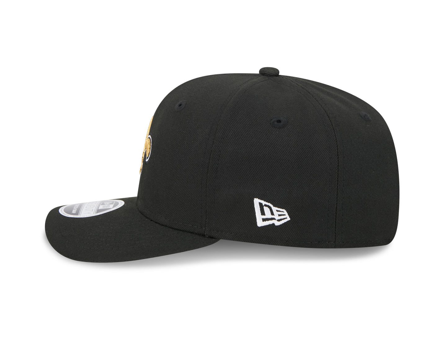 New Orleans Saints New Era Black 9SEVENTY Adjustable Hat