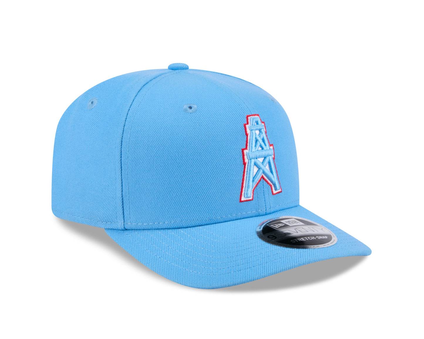 Houston Oilers New Era Sky Blue 9SEVENTY Adjustable Hat