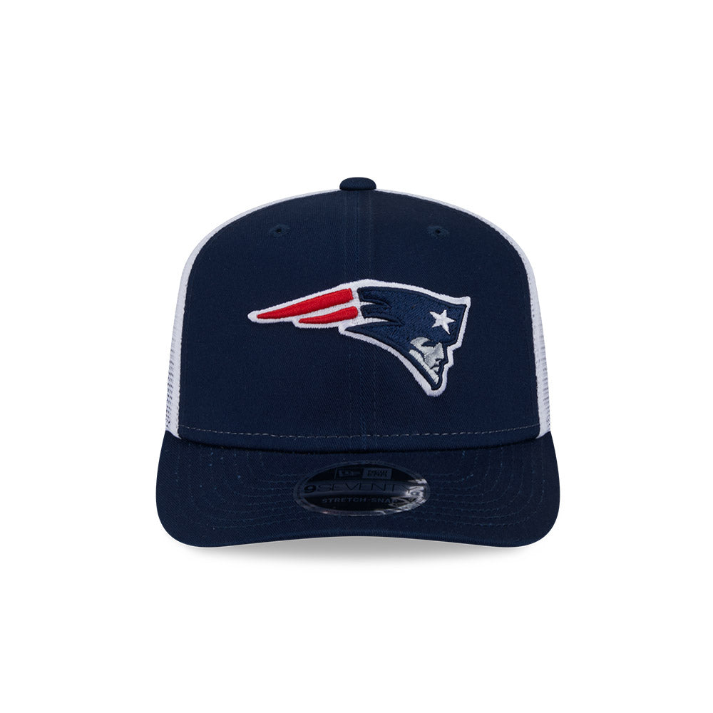 Men's New Era New England Patriots Navy/White Trucker 9SEVENTY Stretch-Snap Hat