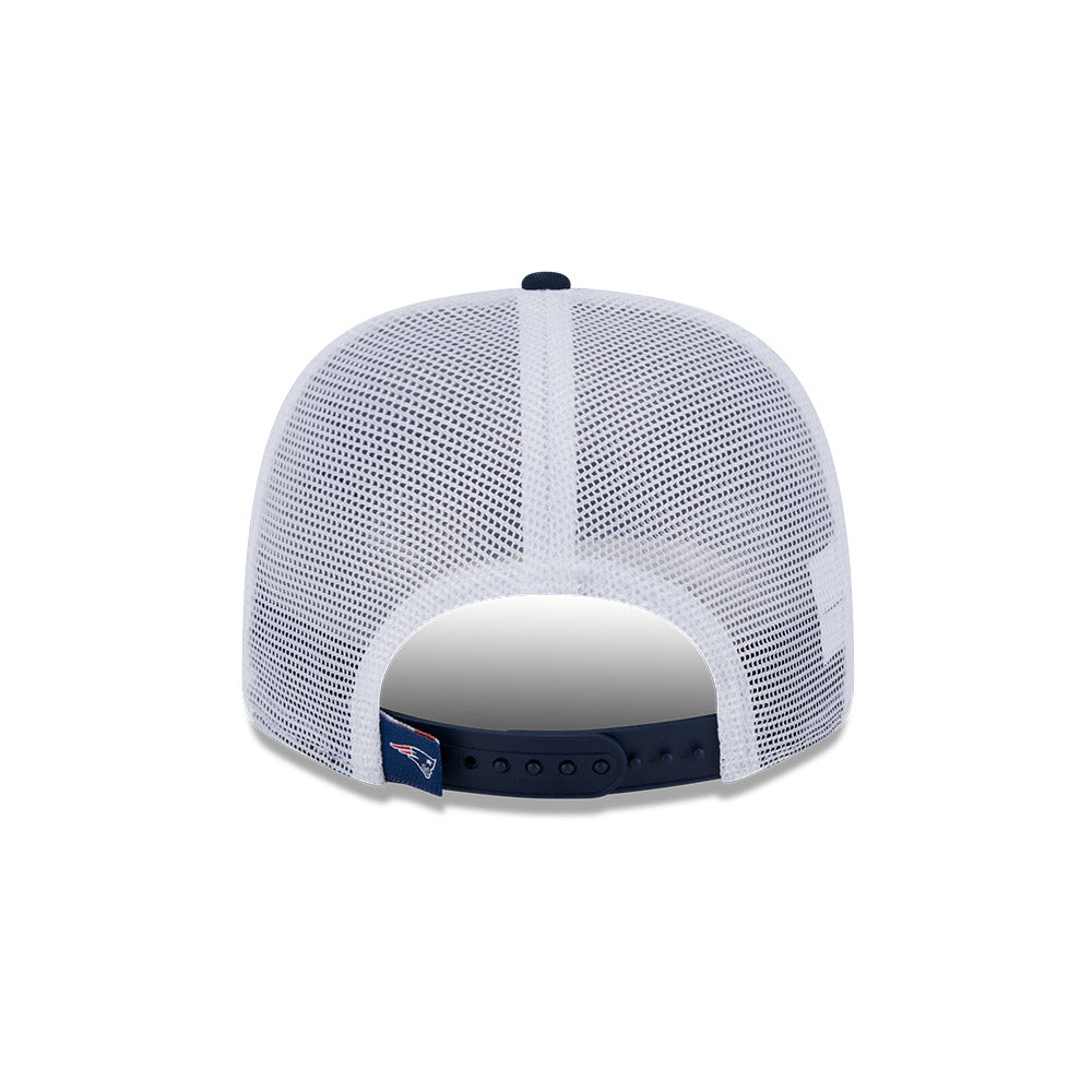 Men's New Era New England Patriots Navy/White Trucker 9SEVENTY Stretch-Snap Hat