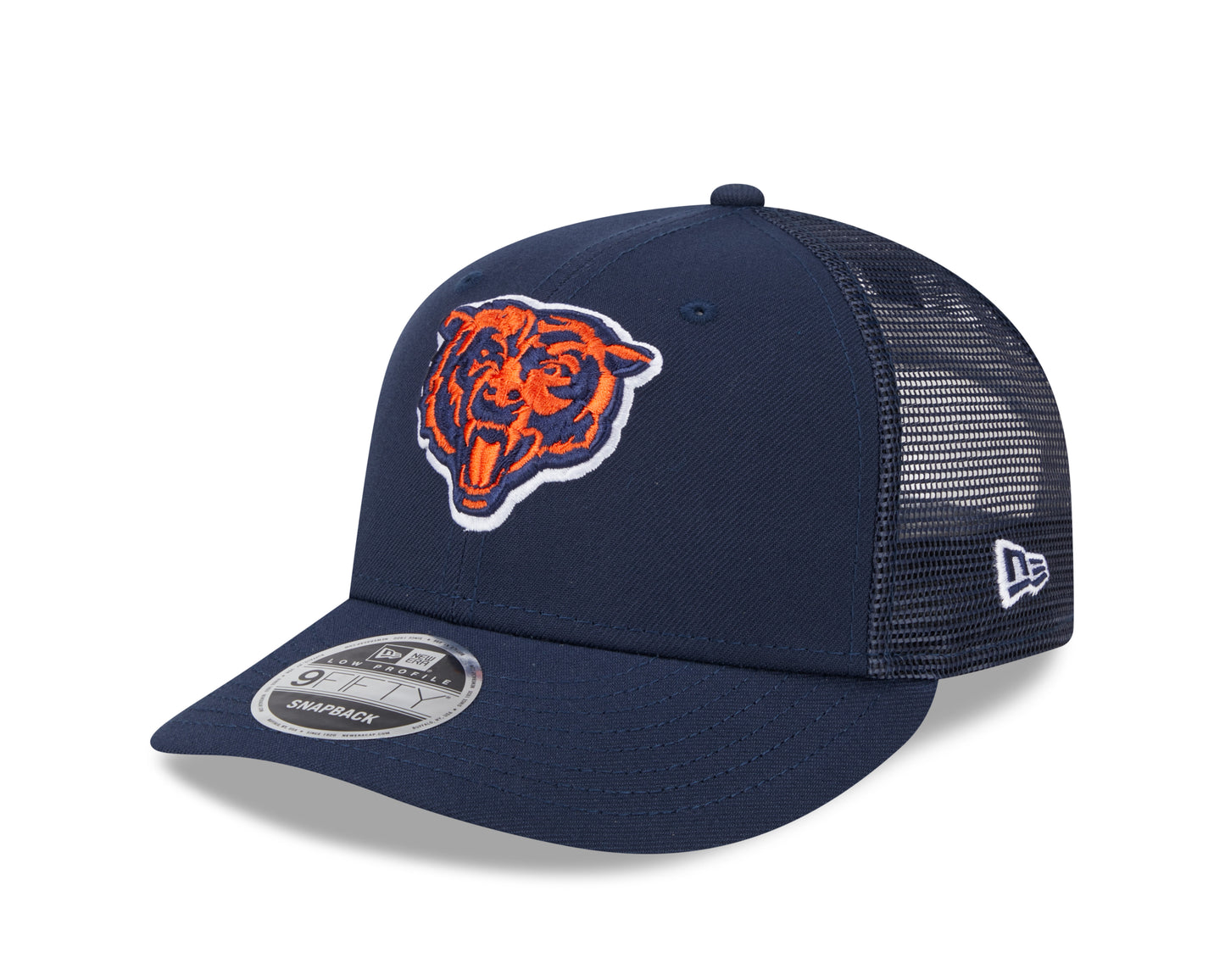 Men's Chicago Bears New Era Navy Primary Low Profile Trucker 9FIFTY Adjustable Hat