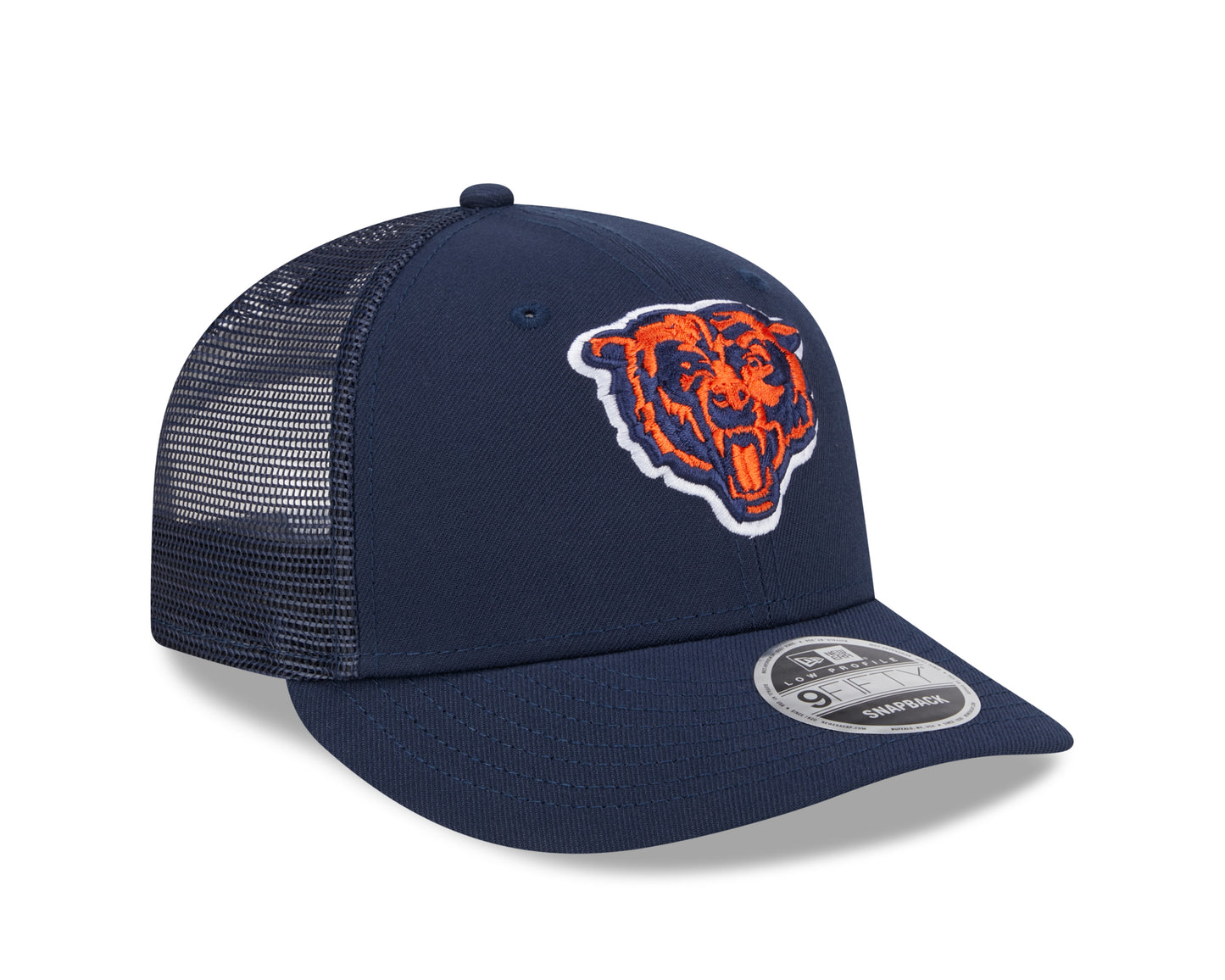 Men's Chicago Bears New Era Navy Primary Low Profile Trucker 9FIFTY Adjustable Hat