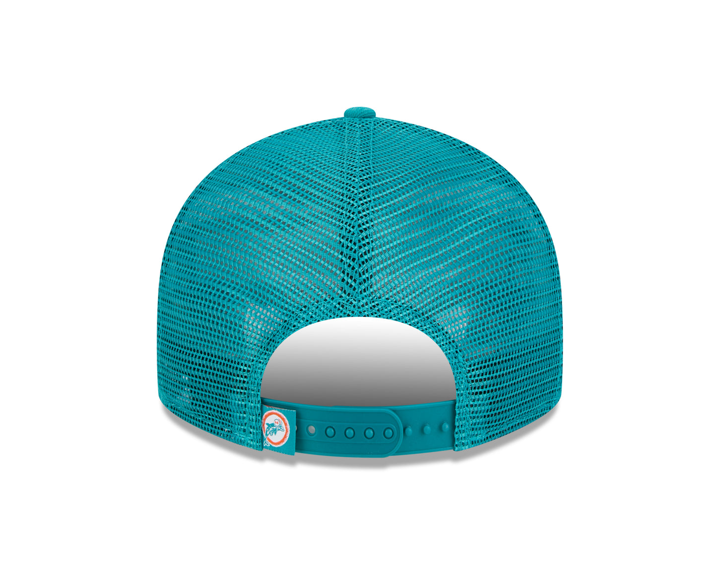 Men's Miami Dolphins New Era Aqua Historic Low Profile Trucker 9FIFTY Adjustable Hat