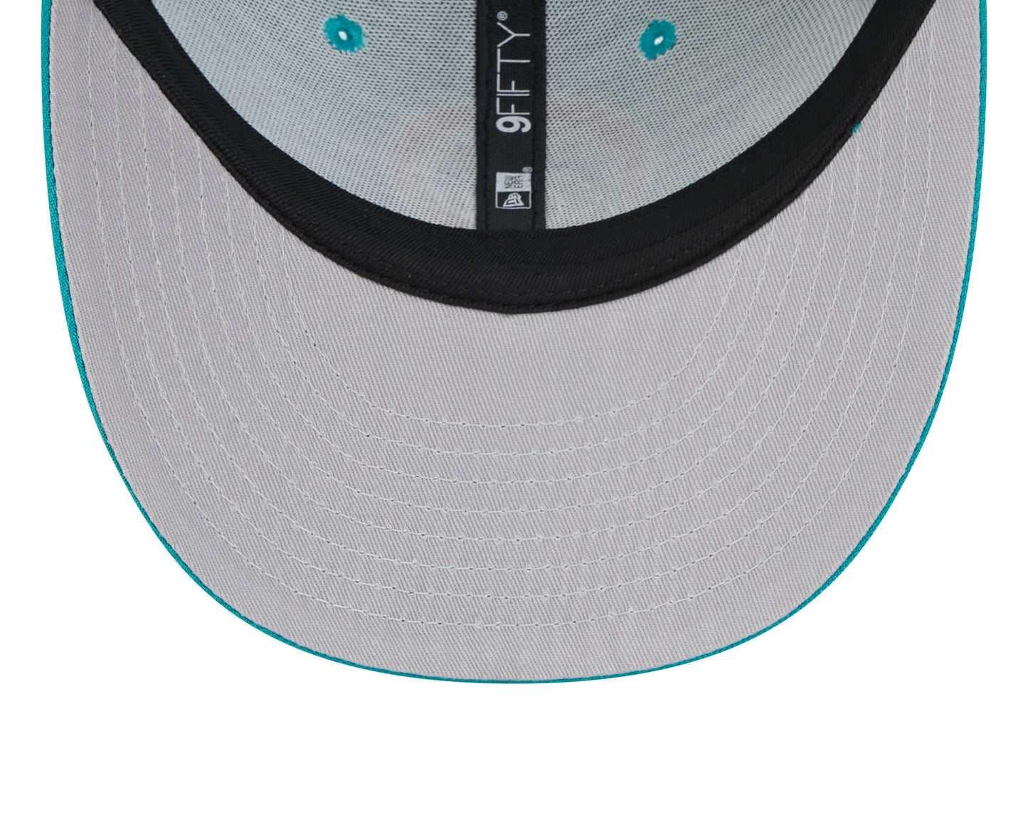 Men's Miami Dolphins New Era Aqua Historic Low Profile Trucker 9FIFTY Adjustable Hat