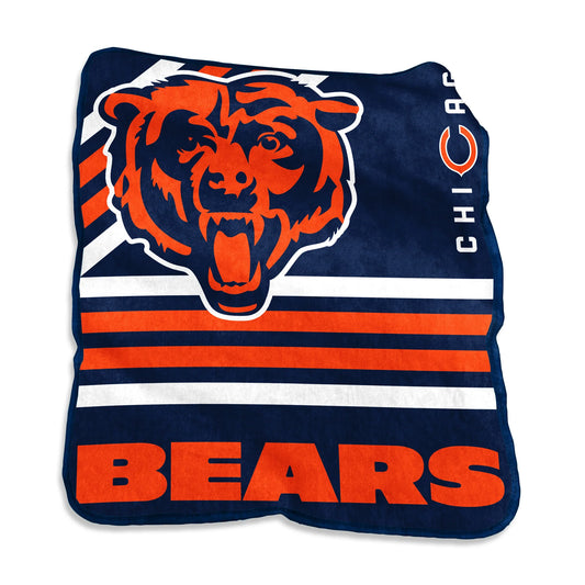 Chicago Bears Blanket 50x60 Raschel Throw Blanket